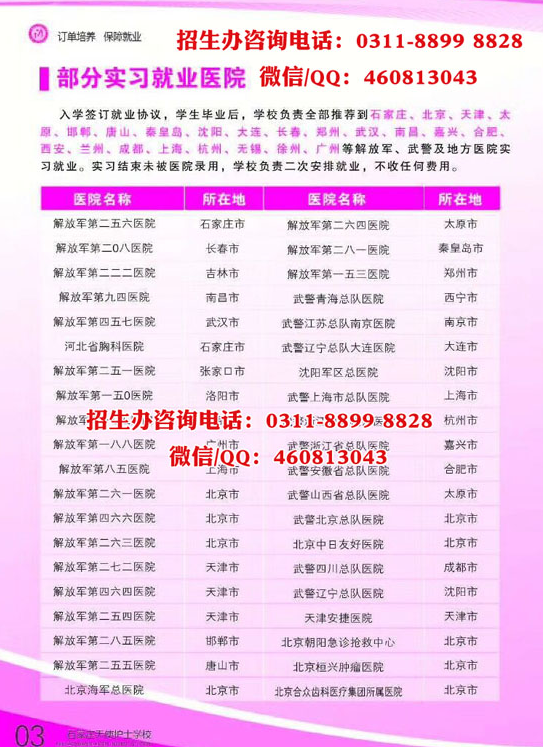 石家莊天使護士學校管分配嗎?